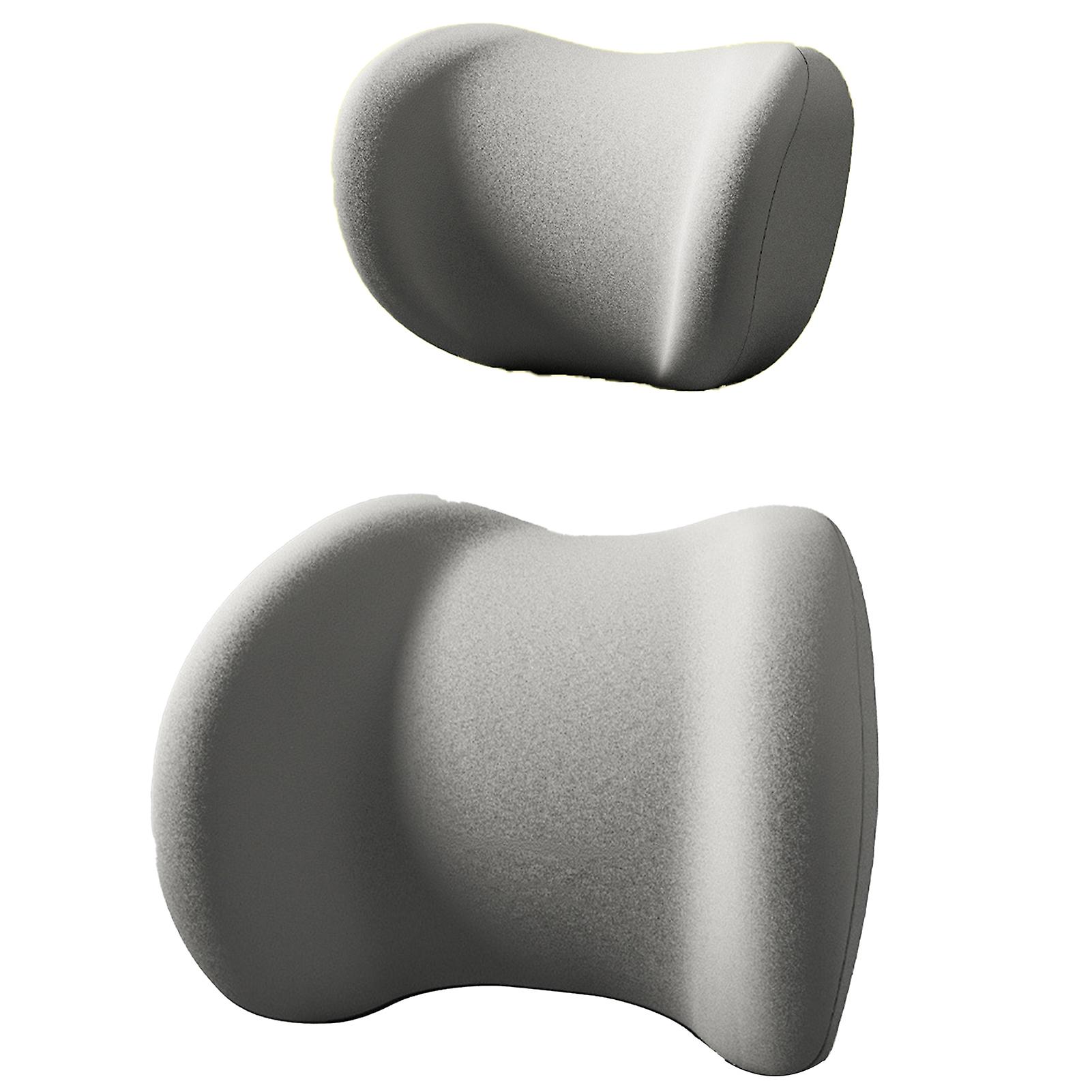 Seats Headrest Kit for Long Drives Breathable Ergonomic Car Cushion Set for Road Trip