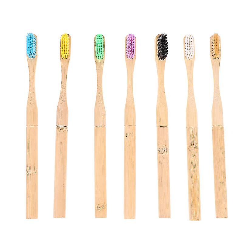 7pcs Bamboo Toothbrushes