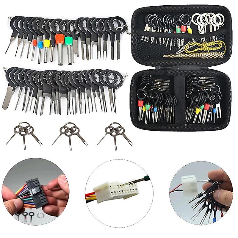 Car Terminal Removal Wire Plug Wire Crimp Connector Extractor Automotive Kit Keys Pins Repair Extraction Mechanical Tools