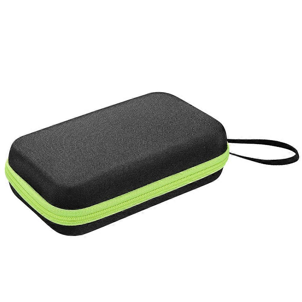 1Pc Forehead Thermometer Storage Bag Portable Non-Contact Infrared Thermometer Protective Case EVA Carrying Bag Shockproof Bag with Lanyard (Black Bag