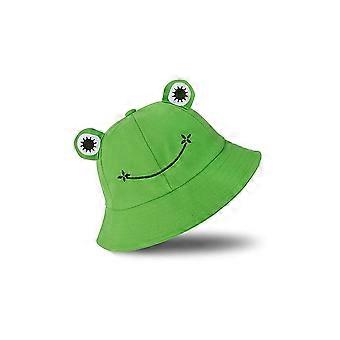 Frog Hat for Adult Teens, Cute Frog Bucket Hat, Cotton Bucket Hat Funny Hat Fisherman Hat for Men Womengreen