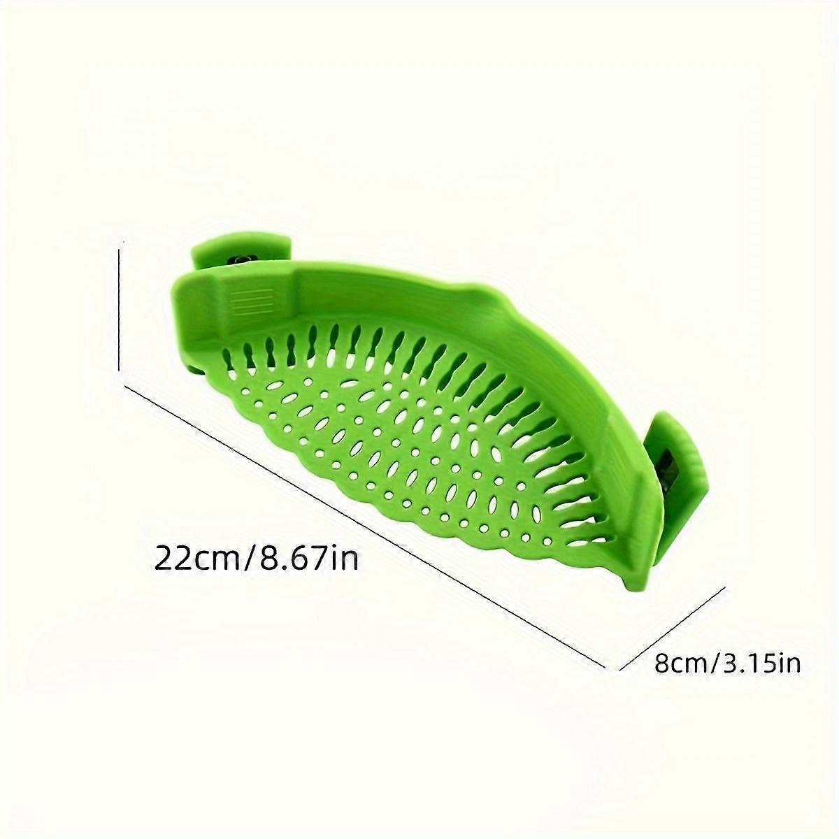 Snap-on Silicone Strainer Pot Filter, Kitchen Colander For Draining Pasta, Vegetables And Fruits, Kitchen Tools