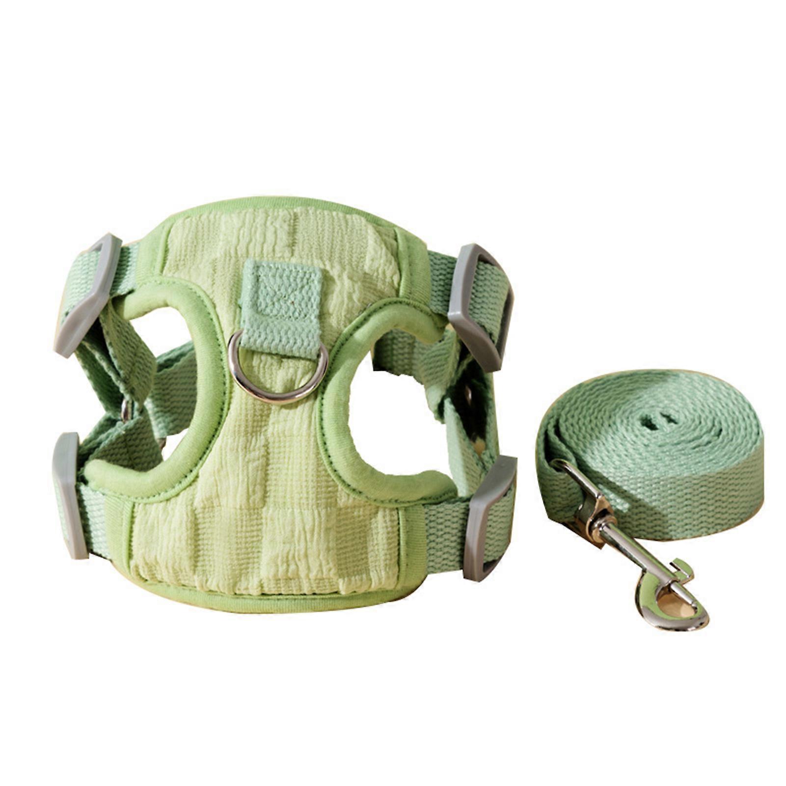 Adjustable Vest Dog Harness Set Lightweight Breathable Comfortable Pet Harness Set for Walks Picnics