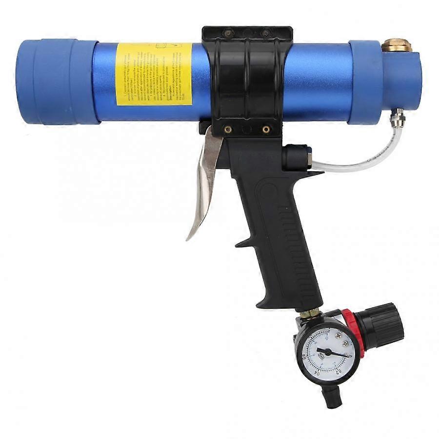 310ml Pneumatic Silicone Glass Glue Set Handheld Adjustable Speed Caulking With Glue Scraper Air Pressure Valve Ow-q3