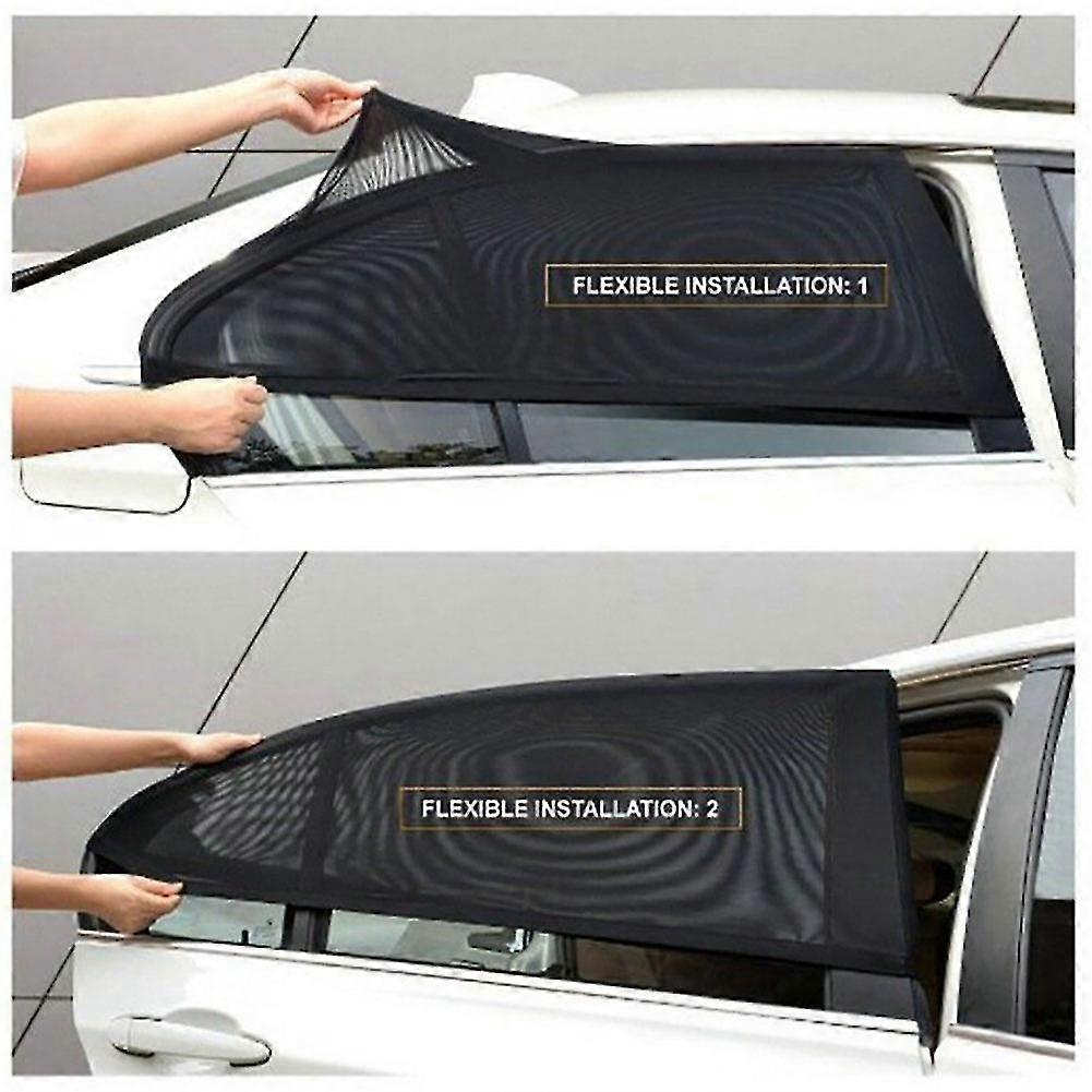 Exquisite 2x Car Sun Shade Window Net High Quality Auto Anti Mosquito Sunshade Mesh Cover Suv Protector