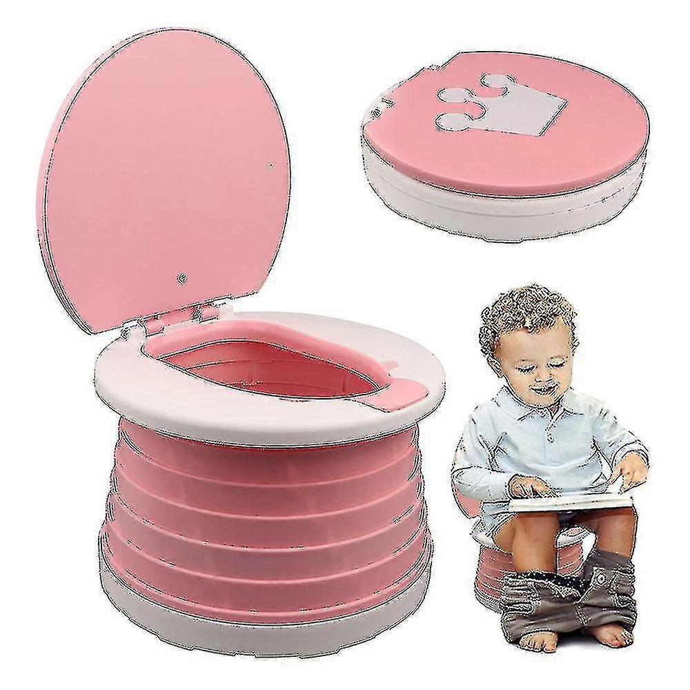 Children's Folding Toilet Portable Folding Toilet Seat Boys & Girls Foldable Potty Chair Seat Toddler Potty Training Seat