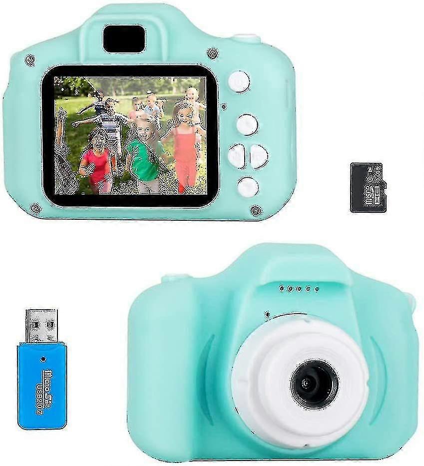 X2 (800w Pixels) Green + 32g Sufficient Memory Card + Card Reader-mini Camera Portable Slr Camera