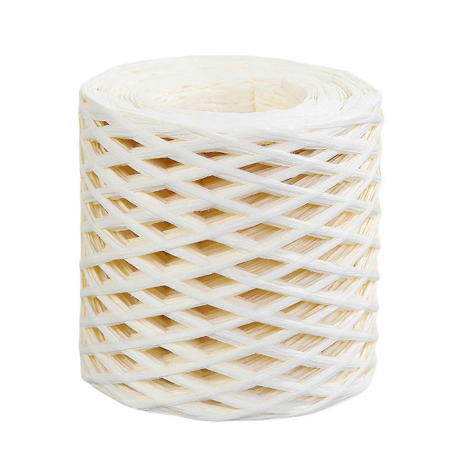 1 Roll Paper Cord Recyclable Diy Clear Texture Hand-knitted Wrapping Raffia Straw For Festival