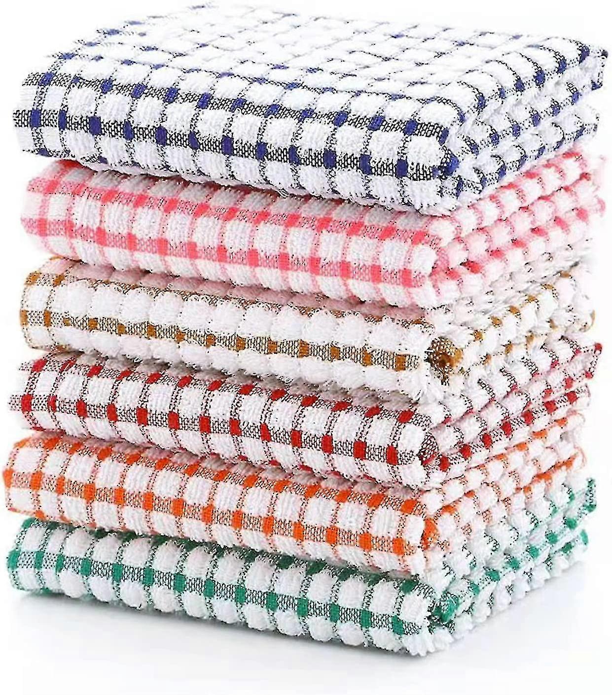 Pack Of 6 Kitchen Towels(random Color)