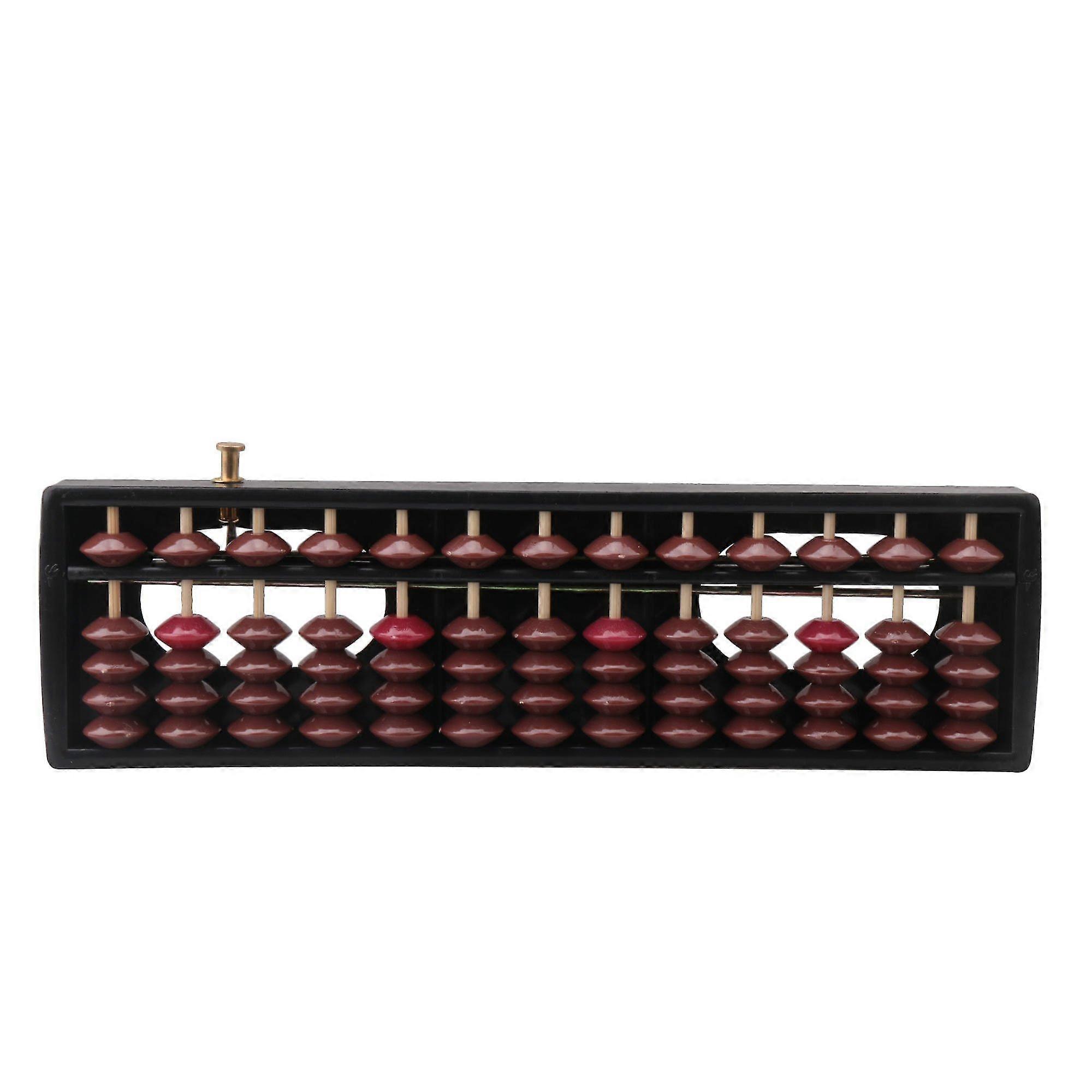 13 Column Abacus Soroban winding device Calculating Tool Frame Black