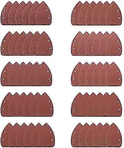 60 Pieces Mouse Detail Sander Sandpaper Sanding Paper Hook And Loop Assorted 40/60/ 80/100/ 120/180/ 240/320/ 400/800 Grits