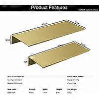 tagre Murale en Carton Ensemble de 2 tagres murales flottantes, tagres flottantes murales tagres murales dcoratives en Aluminium dor STOL