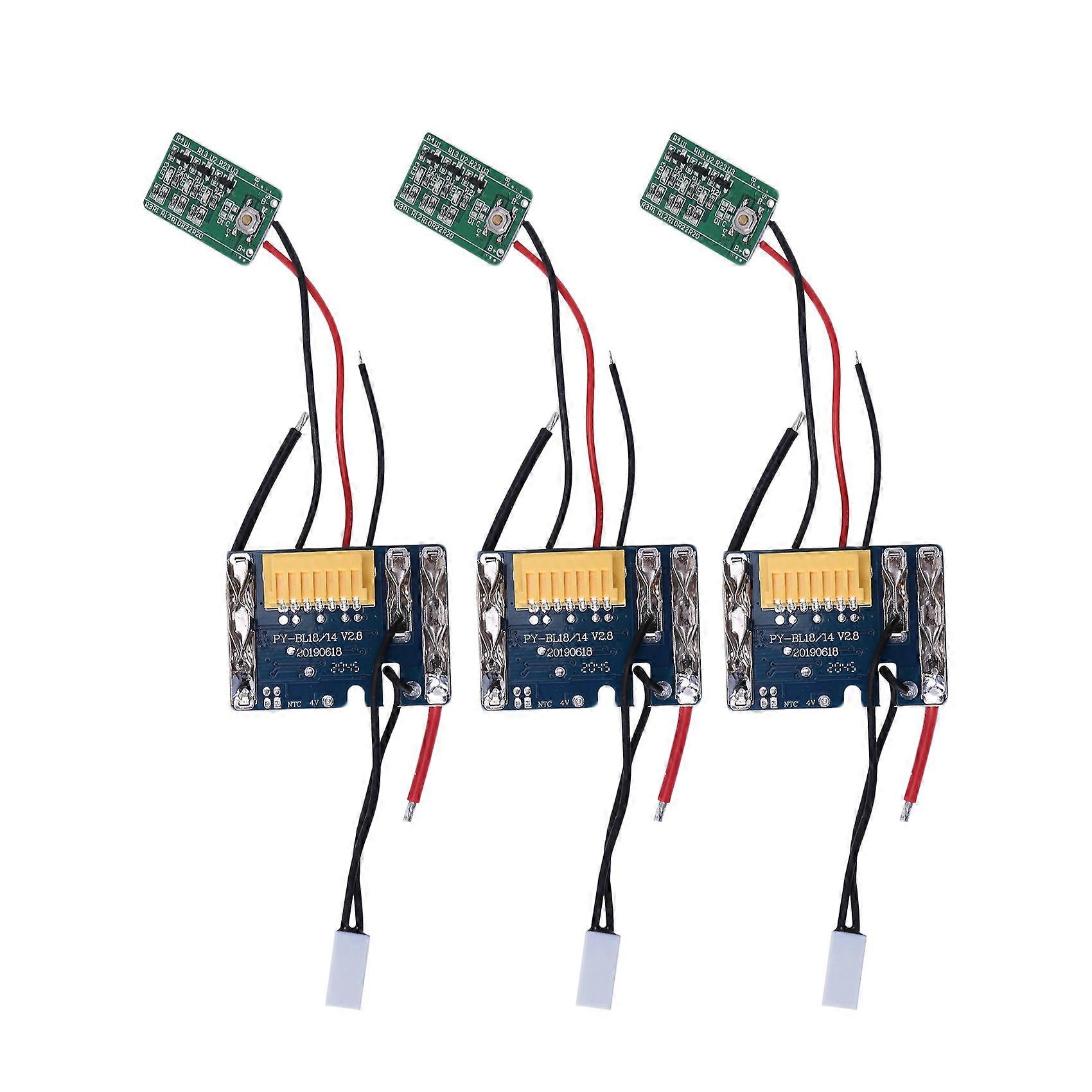 3Pcs BL1830 - Battery PCB Charging Protection Circuit Board for 18V 1.5Ah 3Ah 6Ah 9Ah BL1815 BL1845