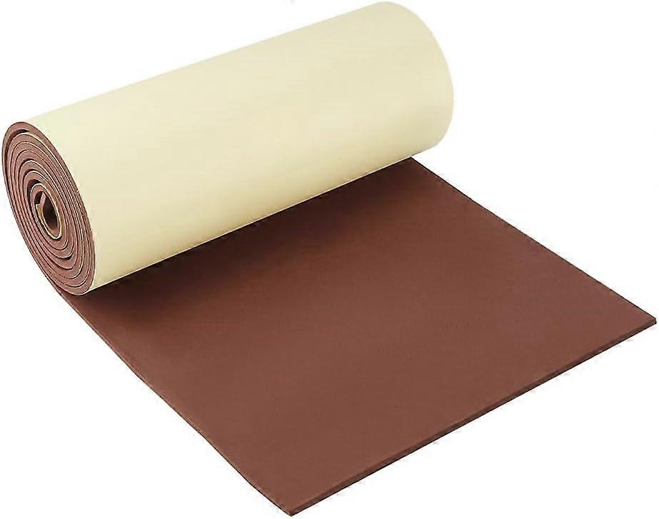 5mm Thick Self-Adhesive EVA Foam Roll 78.7x11.8 Inch Coconut Brown Foam Padding Sheet