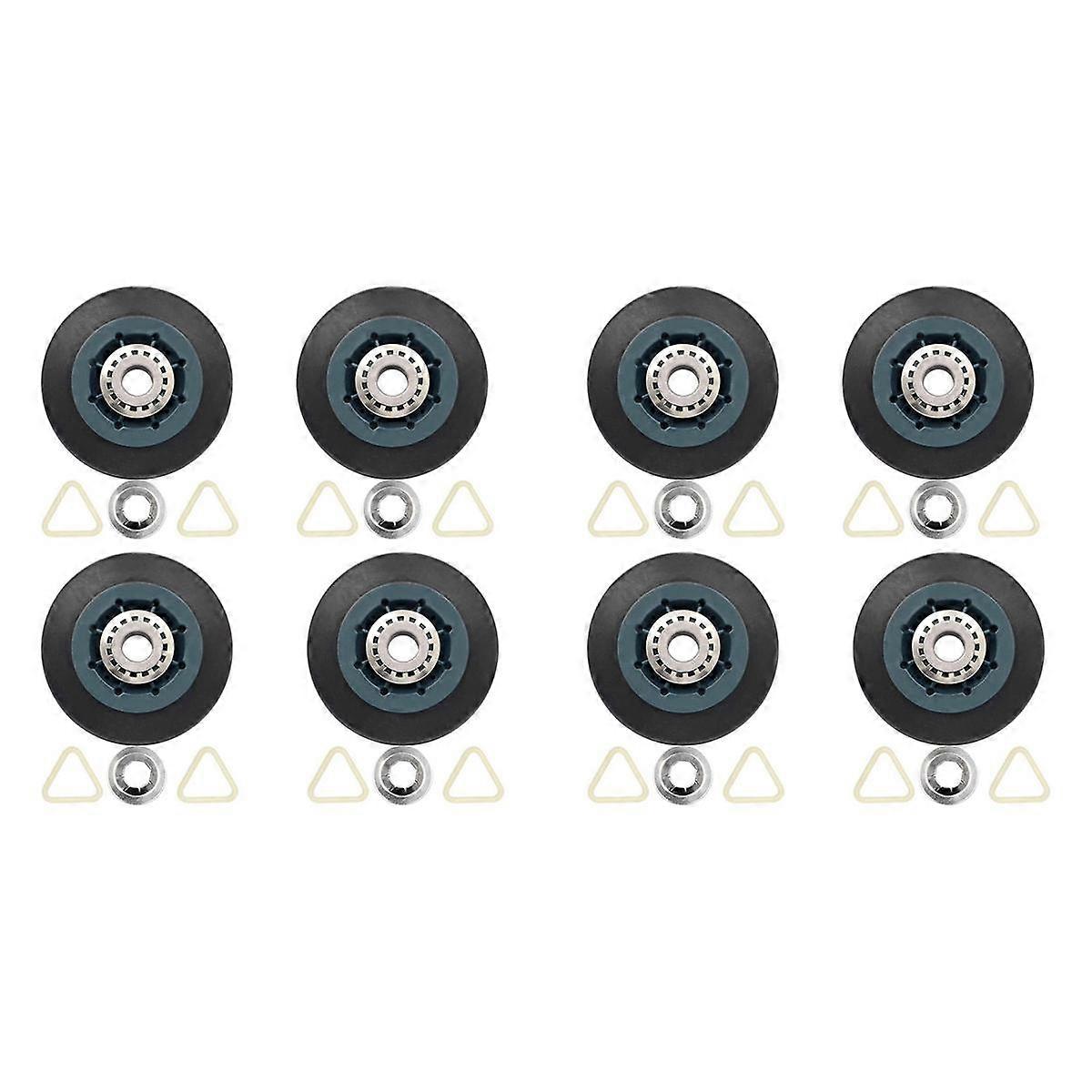 8Pack W10314173 Dryer Drum Roller Replacement for Dryer Compatible with WPW10314173 Roller Drum Sup