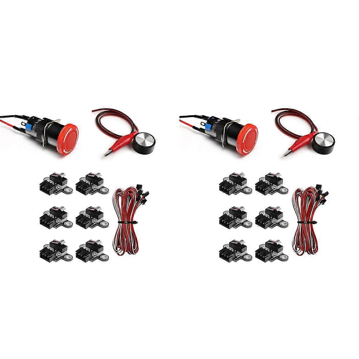 2X Essential Accessories Kit for CNC Machine 3018PROVe,Emergency Stop,Z-Axis Tool Setting Touch Pro