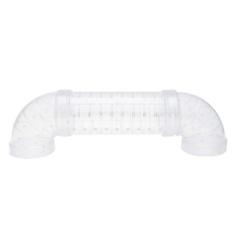 Hamster Cage External Diy Pipe Funny 2 Elbows 1 Straight Hamster Tunnel Tube Toy Playground Tunnel Exercise Cage External Pipe Channel Toy For Mouse H