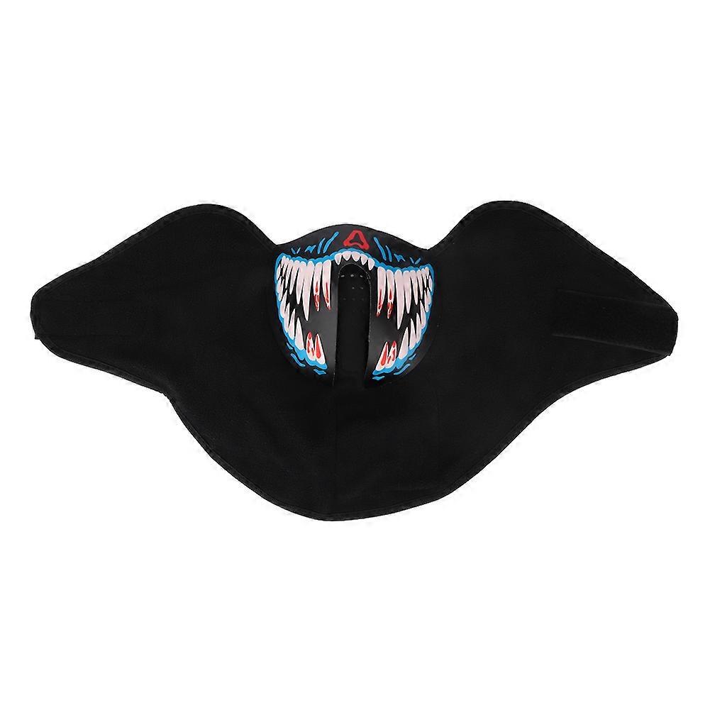 LED Sound Control Light Mask EL Cold Light Mask Face Light Mask(A)