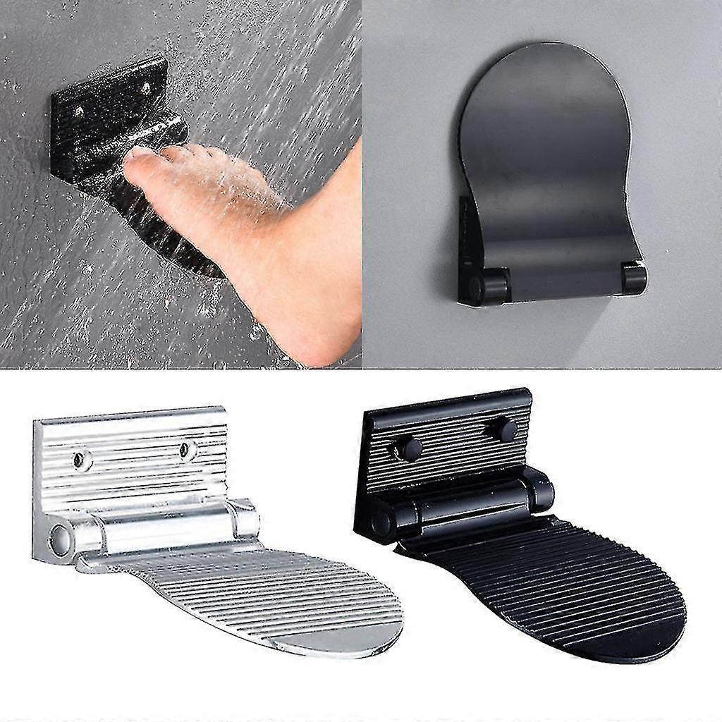 Aluminum Alloy Folding Bathroom Foot Step-safety Anti-slip Shower Foot Grip Pad