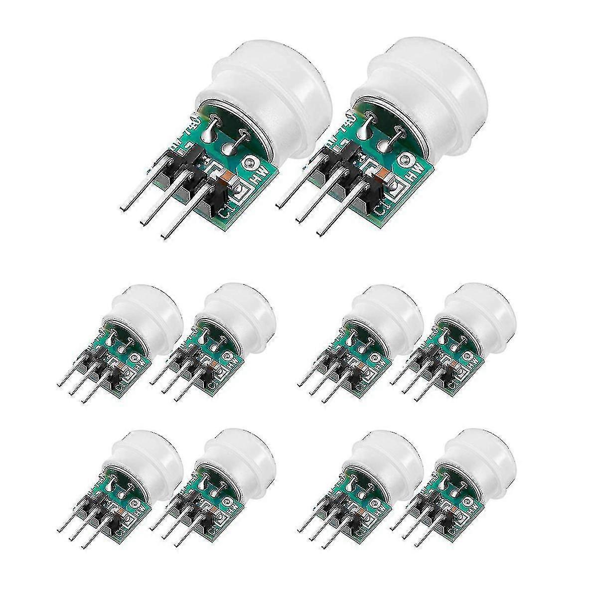 10pcs Mini Ir Pyroelectric Infrared Pir Motion Human Sensor Automatic Detector Module Am312 Sensor