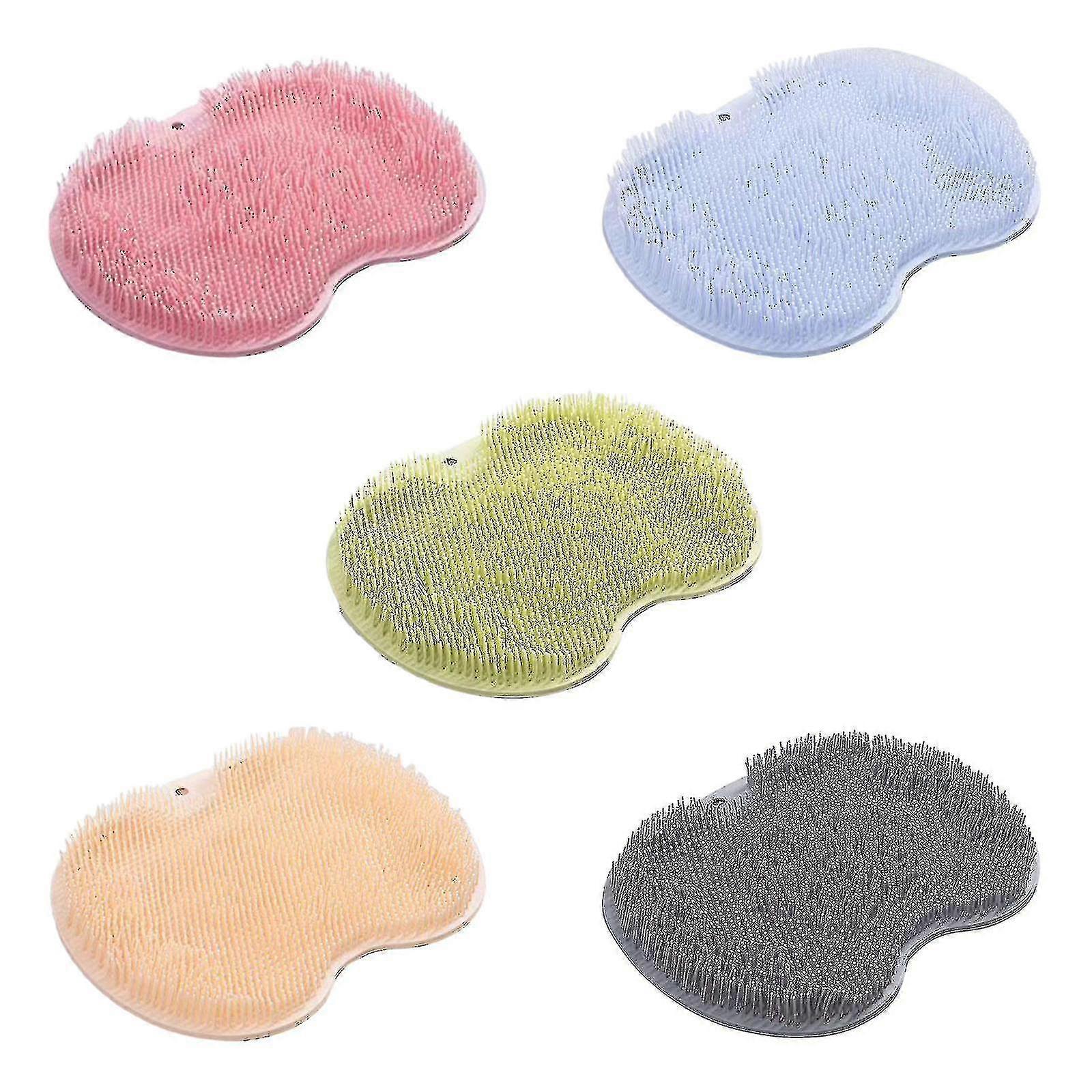 Shower Foot Back Scrubber Massage Pad | Body Bath Soft Brush Mat For Exfoliating