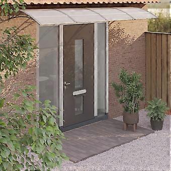 Türvordach grau 350x100 cm Polycarbonat