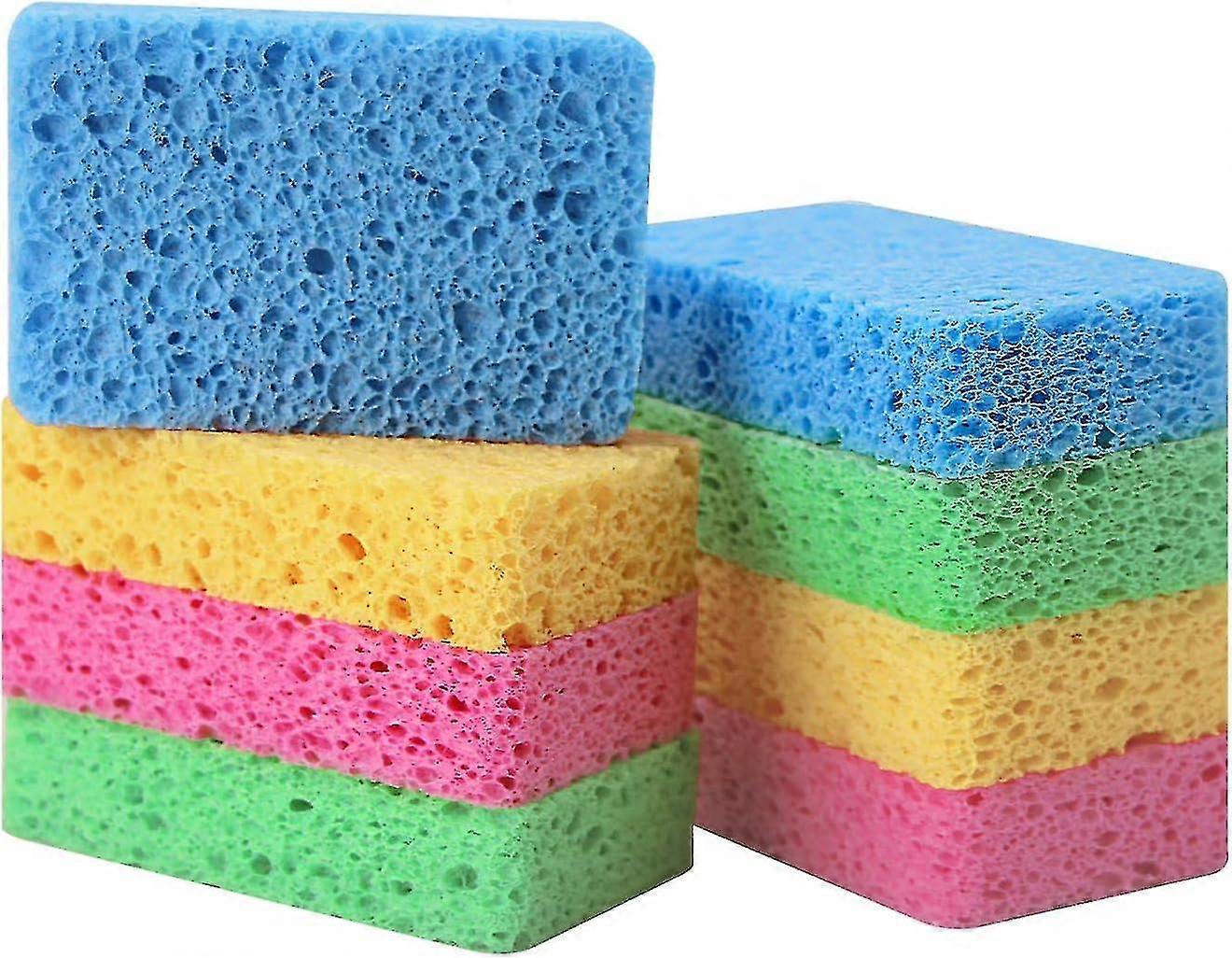 12 Pack Kitchen Sponges-compressed Cellulose Sponges Non-scratch Dish