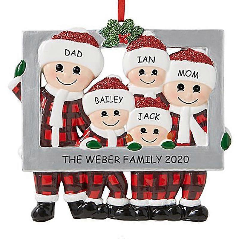 2023 Christmas Decor For Home Diy Personalized Family Santa Claus Chirstmas Tree Hanging Ornaments Pendant New Year Gift
