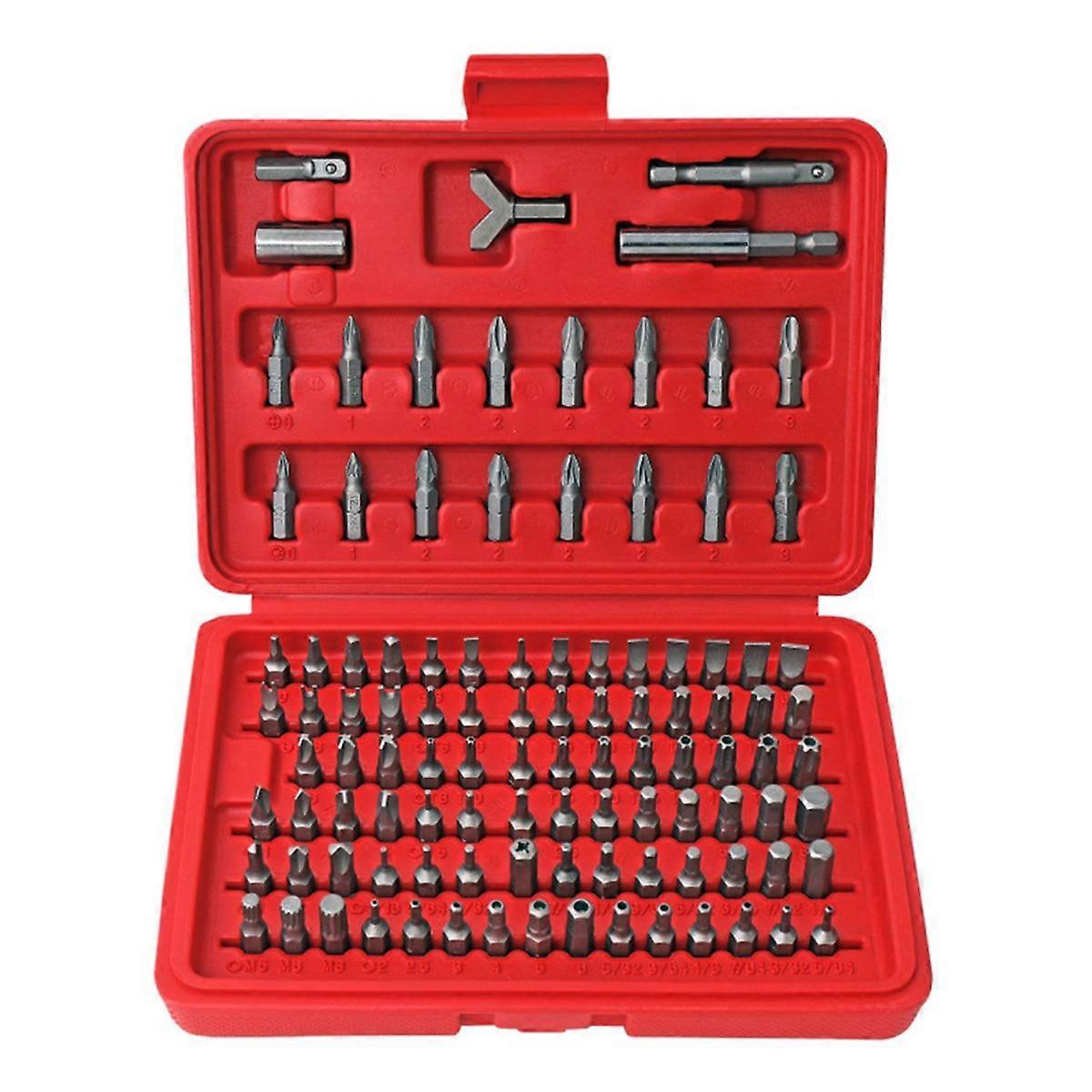 105-Piece Screwdriver Set Plum Hexagon Screwdriver Screwdriver Screwdriver Socket Toolbox