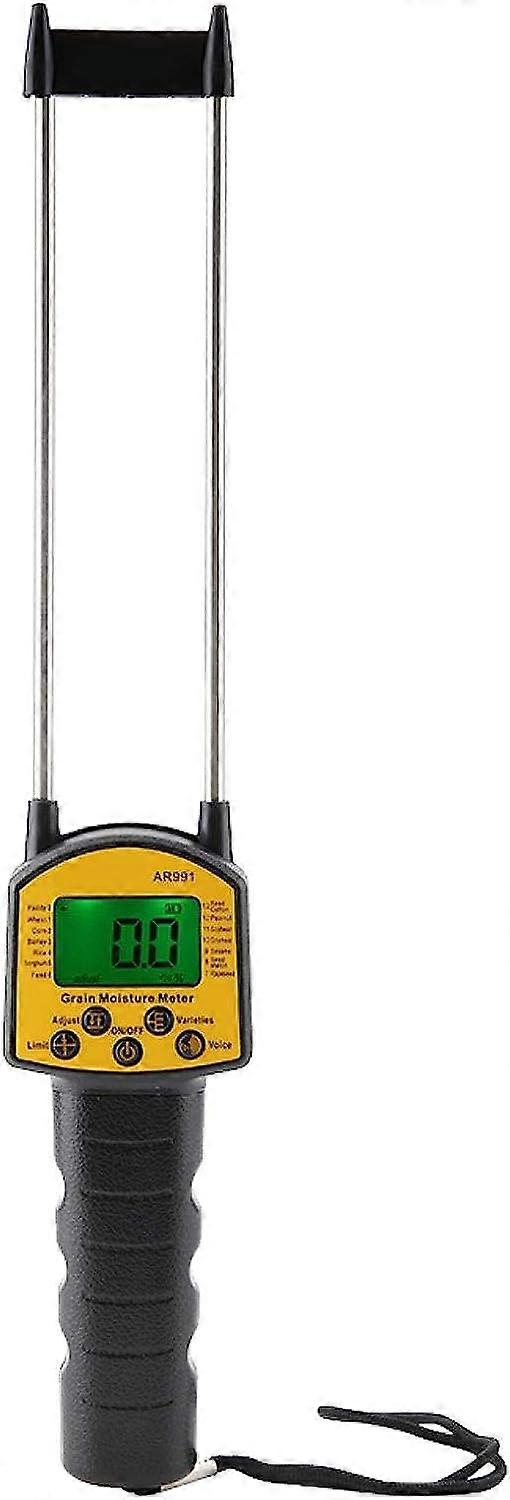 Moisture Content Analyzer AR991 Handheld Digital Moisture Meter Grain Moisture Detector for Wheat Corn Rice Peanut Soybean,2024 Ping