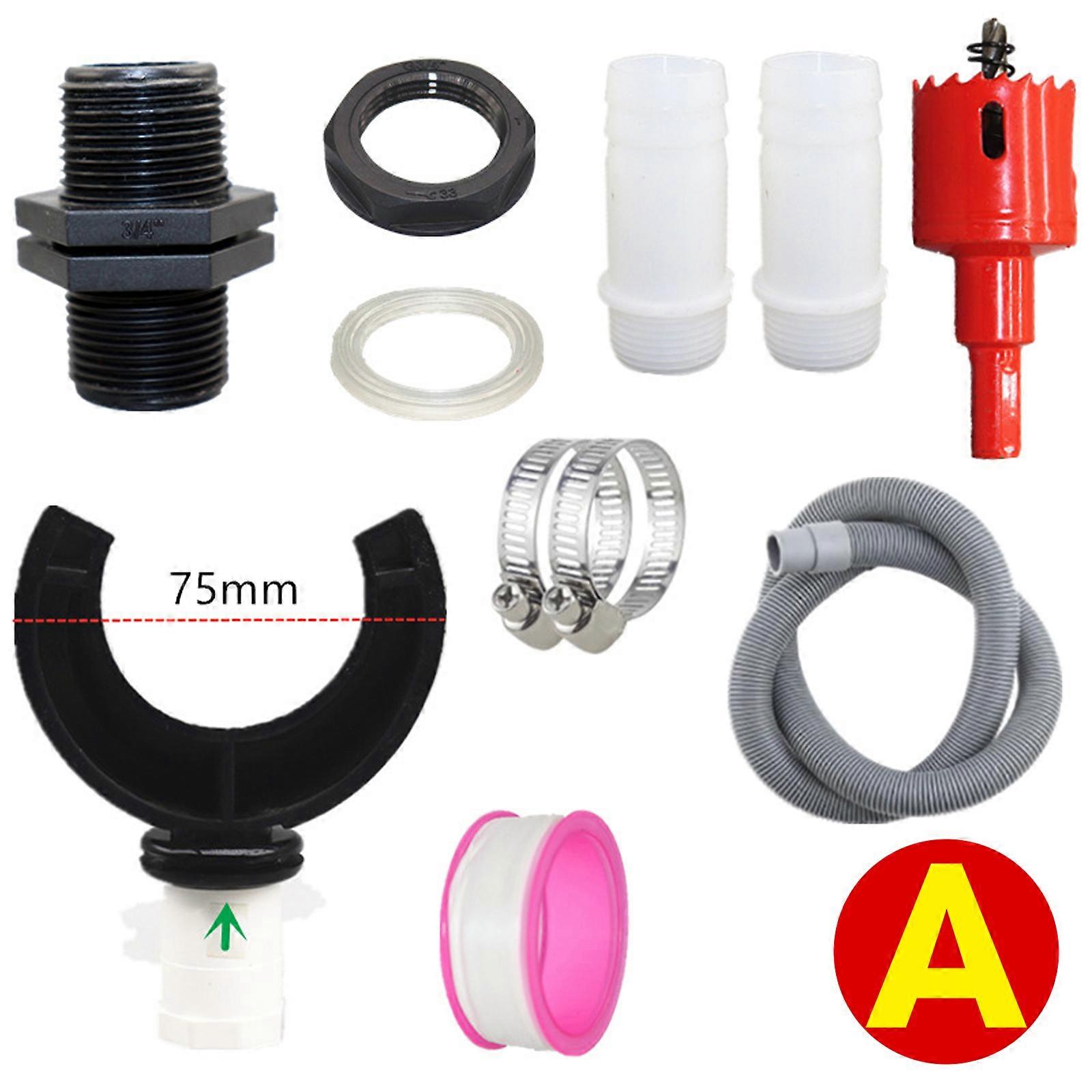 "PVC Rainwater Diverter Kit - Easy Install, Filter & Overflow, Fits 75-110mm Downpipes"