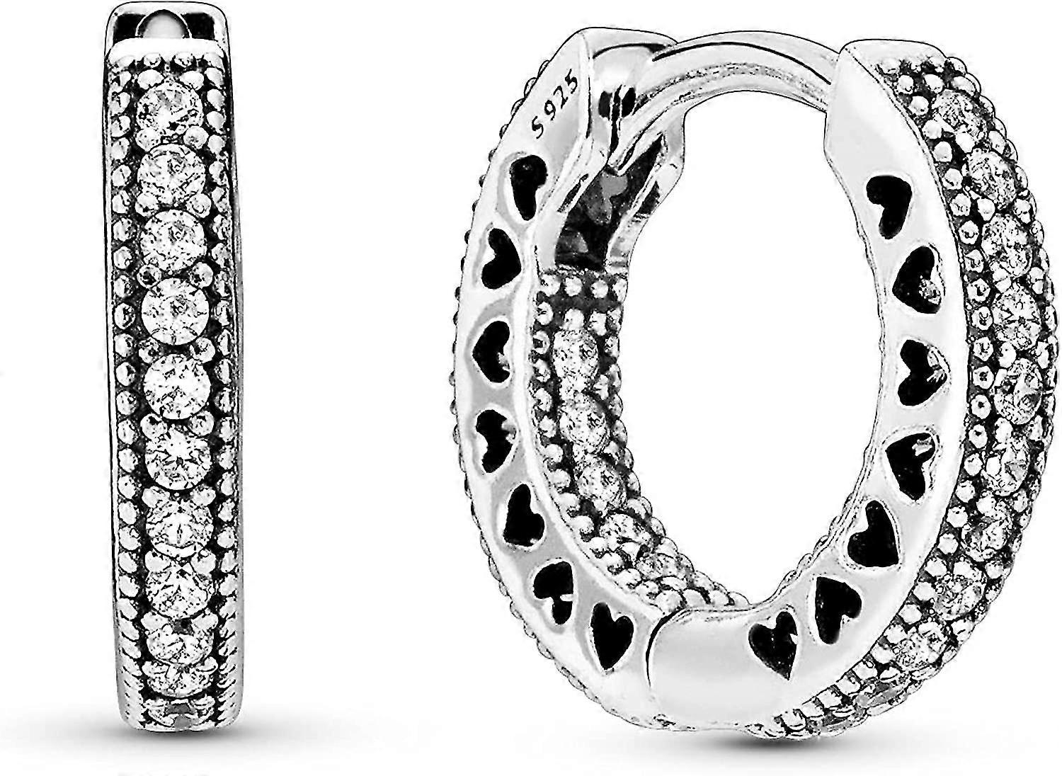 Pendientes de aro de plata mujer - 296317cz