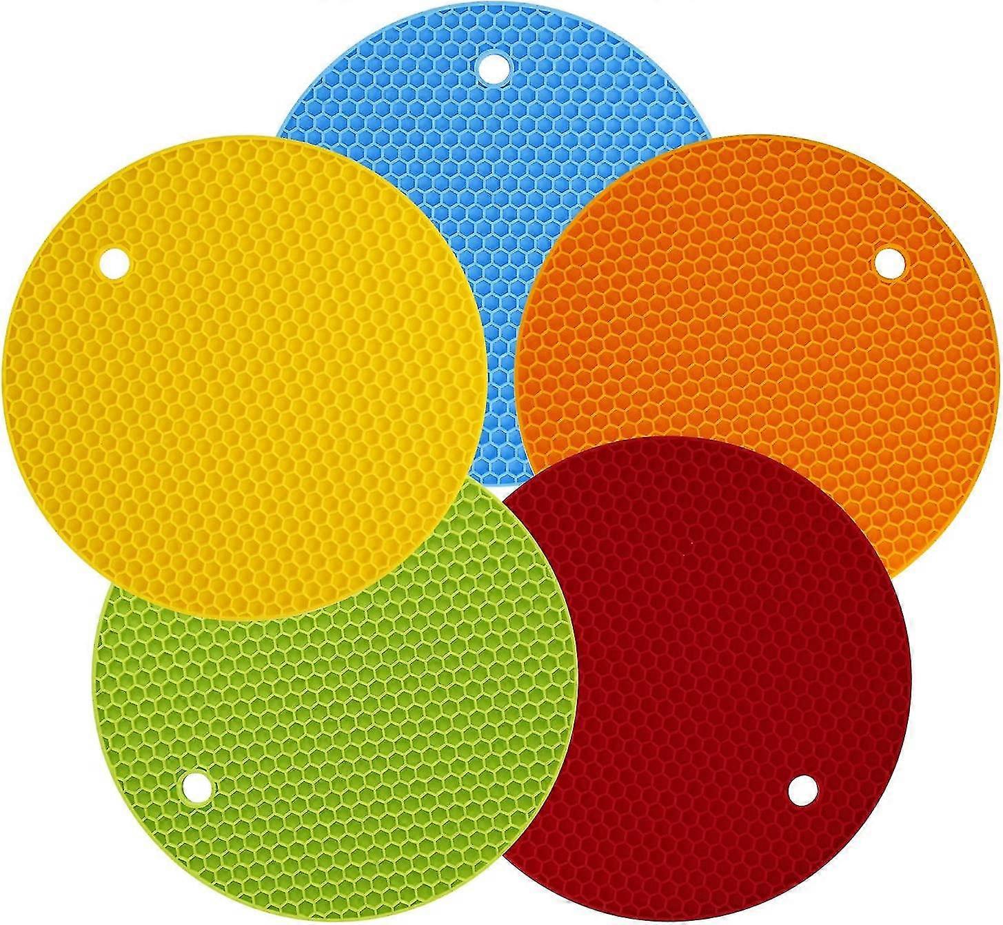 Silicone Pot Holders Multifunctional Honeycomb Mat Silicone Mat Round Trivets