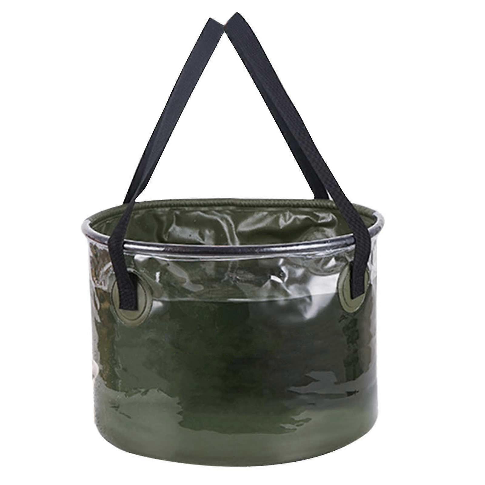 Large Collapsible Mop Bucket With Handle For House Cleaning, Space Saving Outdoor Multiuse Foldable Water Pail For Camping,fishing