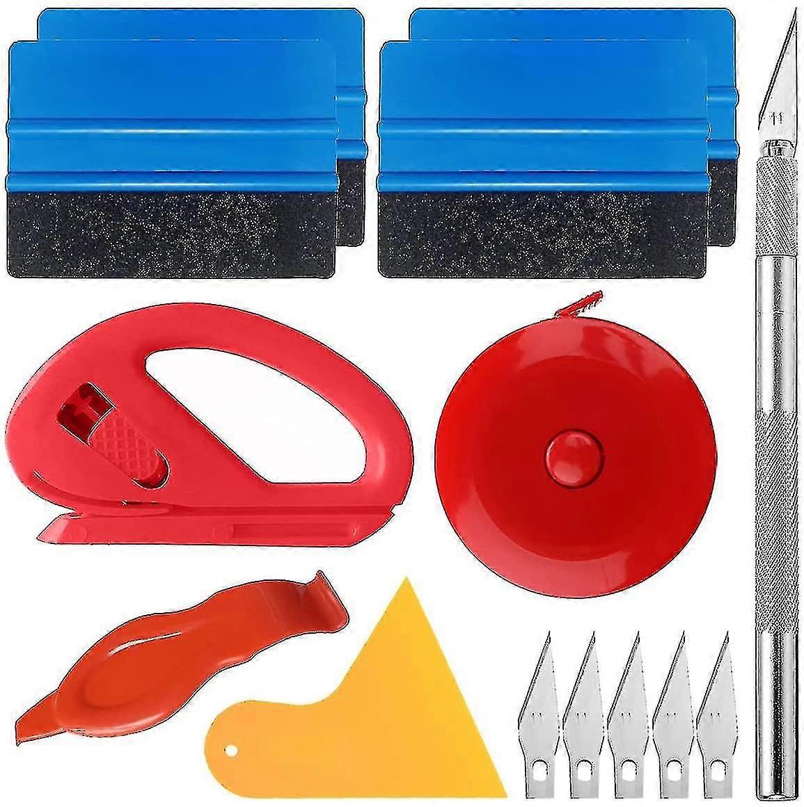 Covering Kit Window Tint Vinyl Wrap Installation Tool, Includes Plastic Scraper
