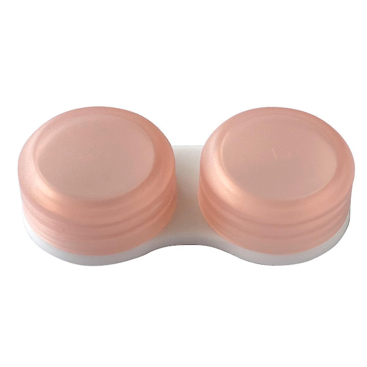 Contact Lens Case Box Durable Convenient Eyes Contact Lens Container Soak Storage Kit,pink