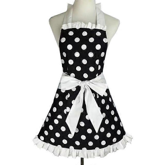 2PCS Flirty Maid Polka Dot Cooking Kitchen aprons