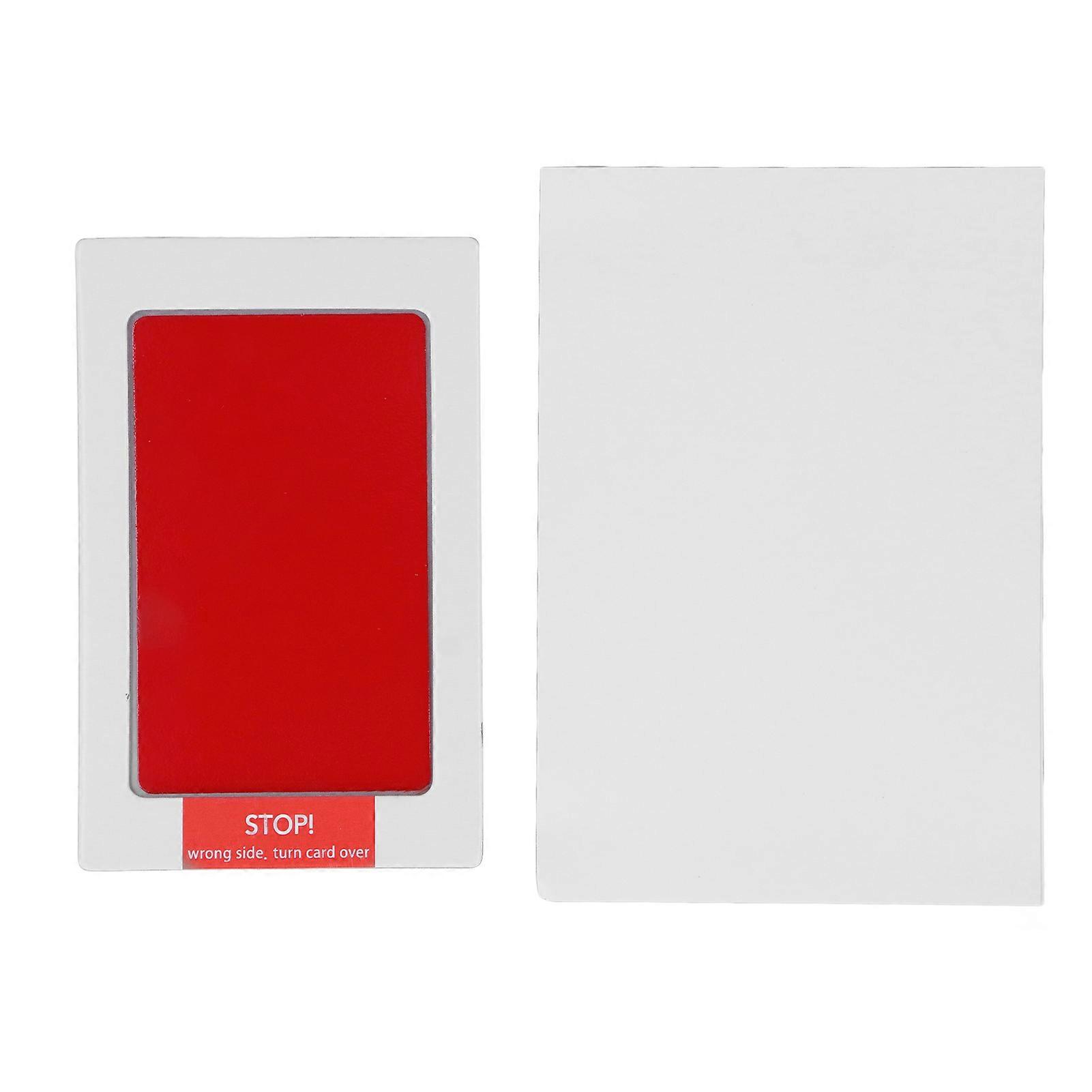 Footprint Ink Pad Safe Clean Quick Drying Baby Hand and Footprint Kit for Newborn New Mom Gift Red