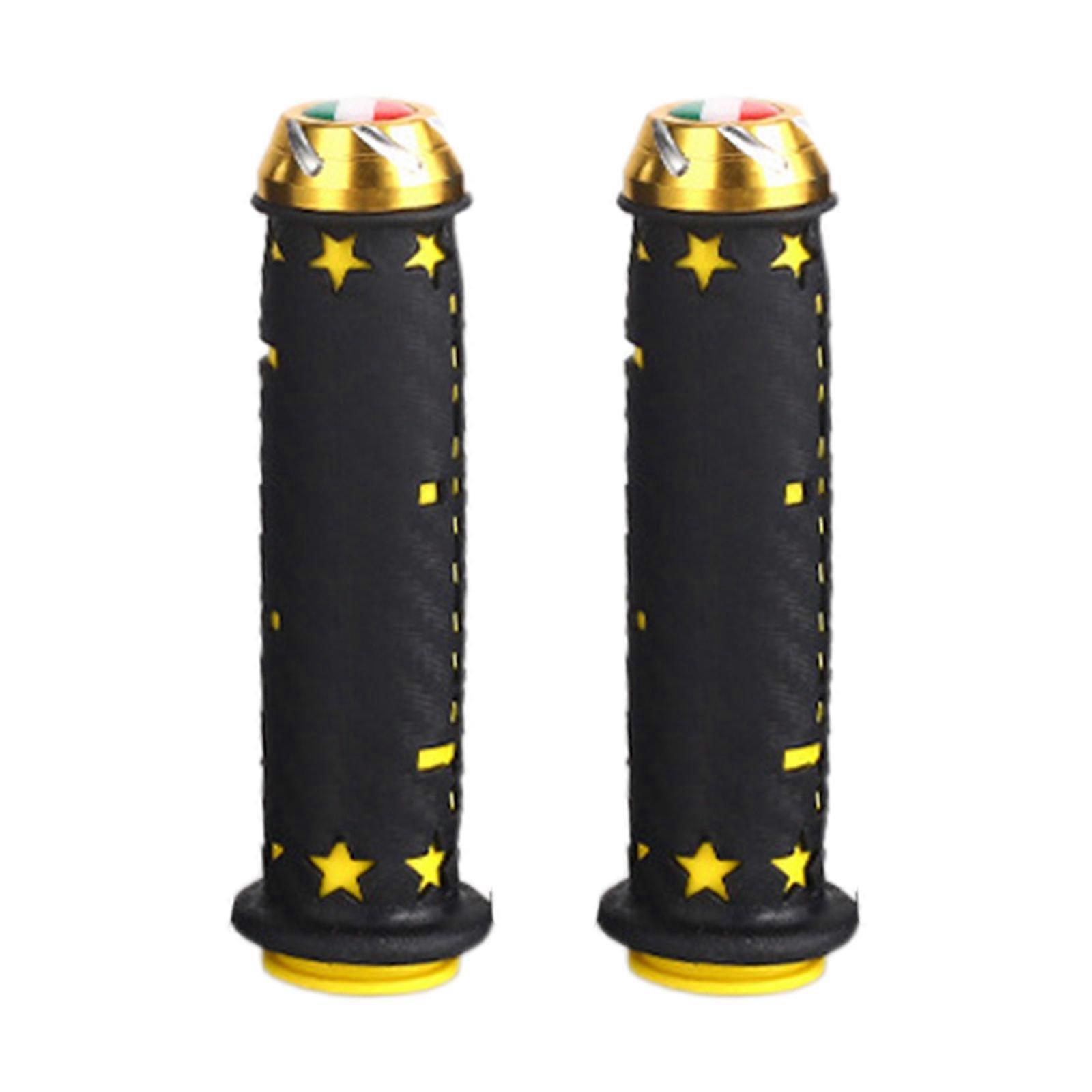 Motorcycle Rubber Slip On Handlebar Grips Non-Slip 22mm Handle Bar End Grip