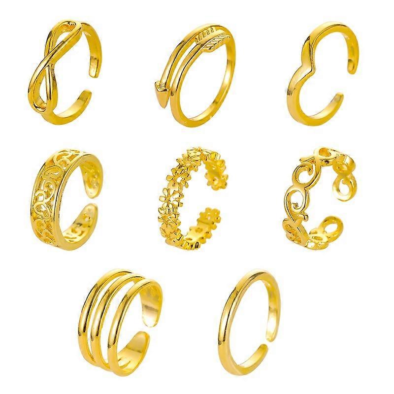 Copper Toe Rings For Women Open Toe Rings Adjustable Tail Ring