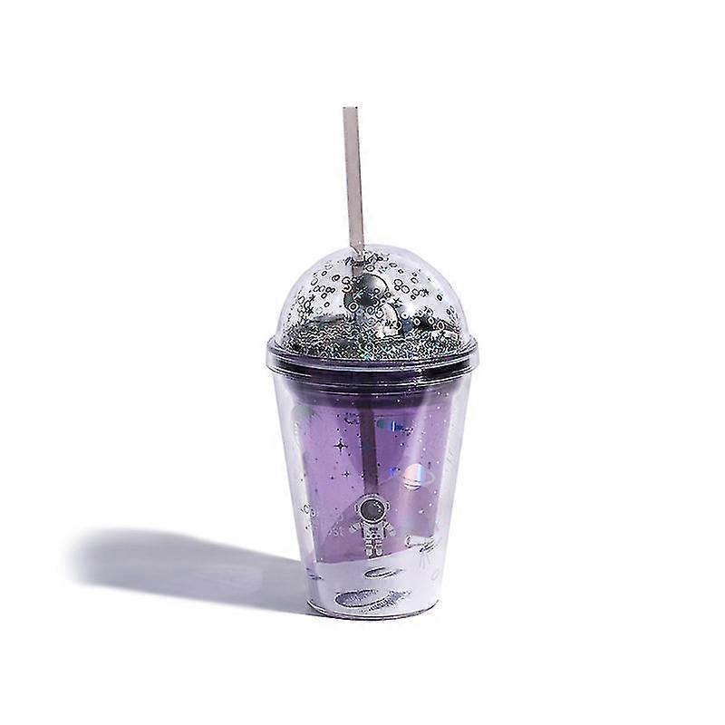 Spaceman Plastic Drinking Cup Dark Purple