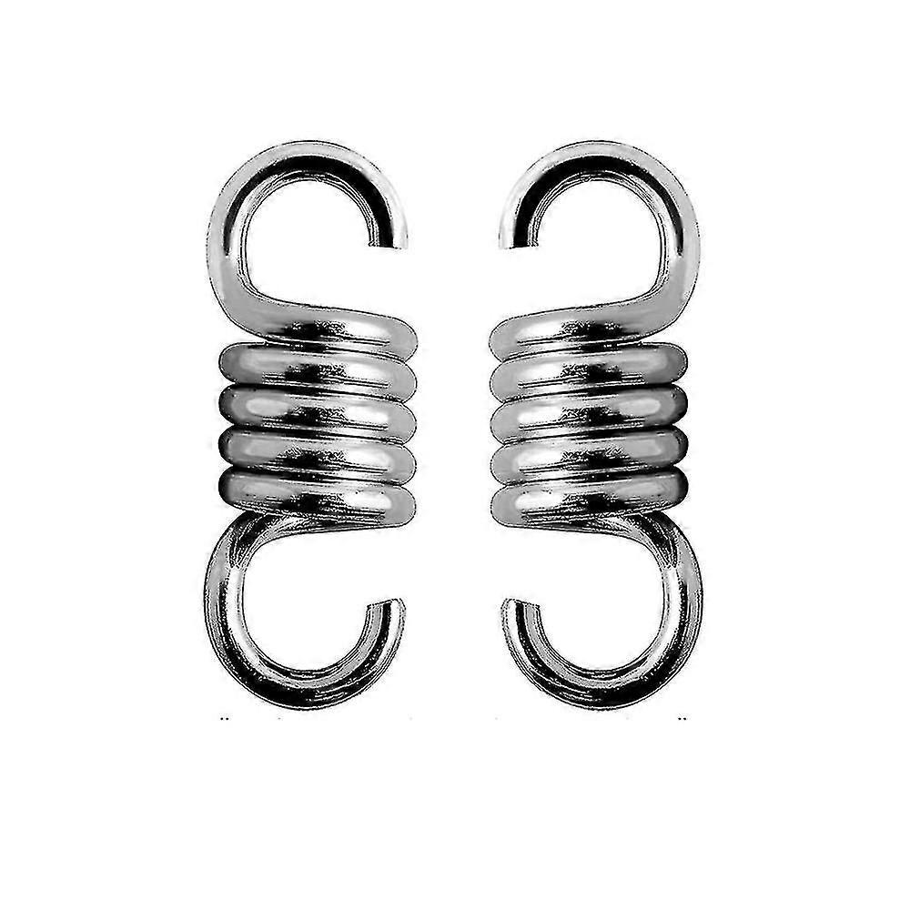 Heavy Duty Spring, Hammock Spring Hook(2 Pieces, Silver)
