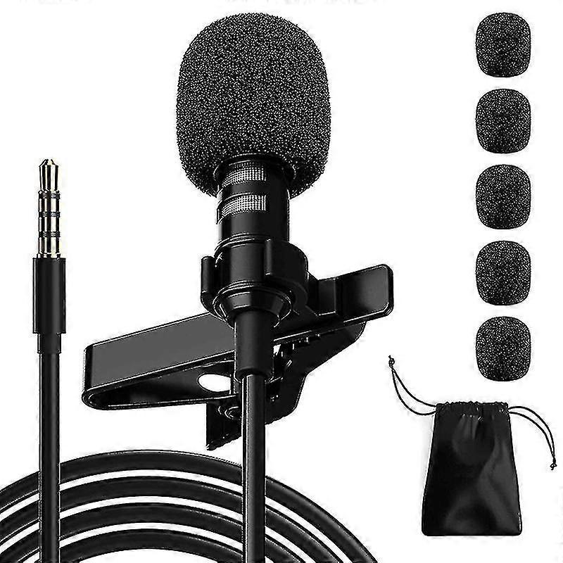 3.5mm Mini Mic Lavalier Microphone,compatible With Interview, Video, Recording