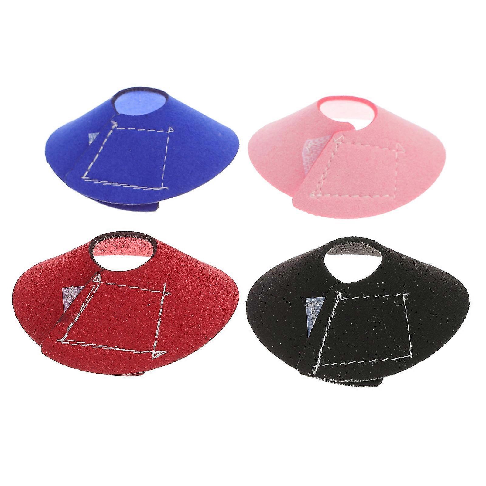 4pcs Small Birds Neck Ring Parrots Anti-Scratch Recovery Collar (Mixed Color)