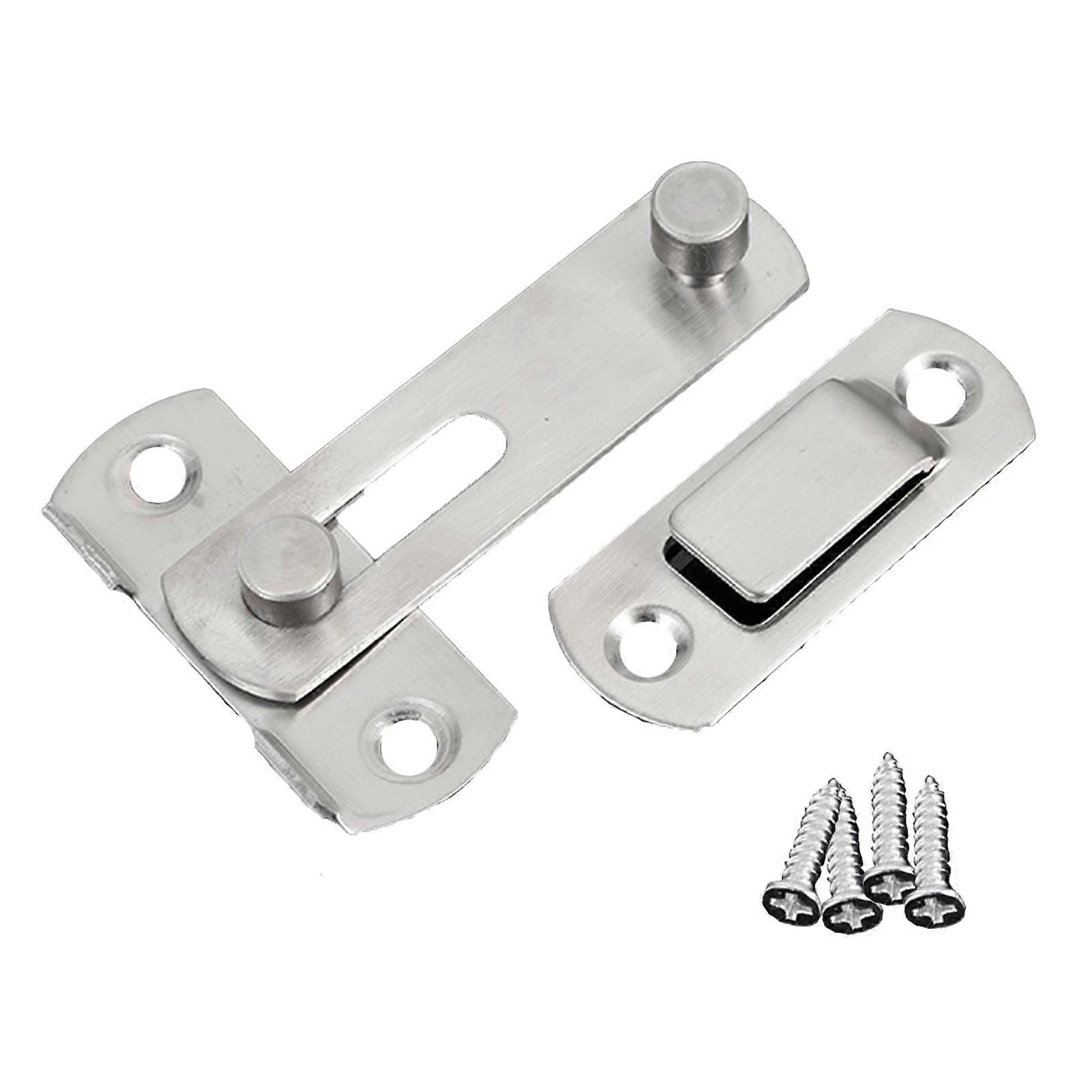 ドアラッチロック ステンレススチール ボルトロック 3インチ ハードウェア ホームセキュリティゲート用 5個
