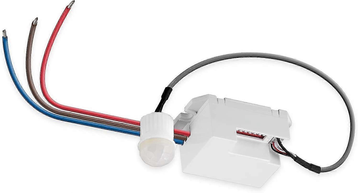 infrared motion detector for ceiling mounting.360 detection,range 8m,for indoor use,suitable for leds