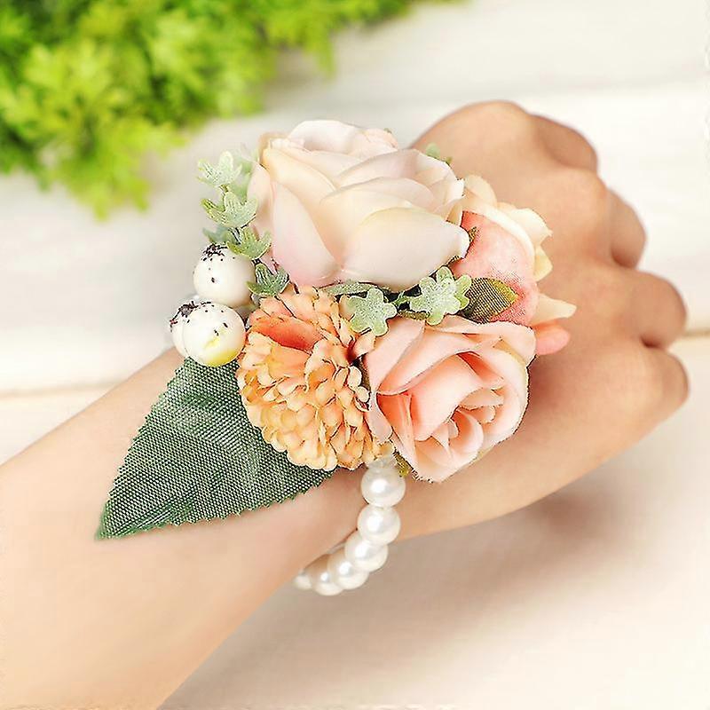 Wedding Bridal Wrist Flower 4pcs