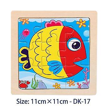 38 Style Cartoon Wooden Puzzle Children Animal/ Vehicle Jigsaw Toy 3-6 Year Baby Early Educational Toys For Kids Game