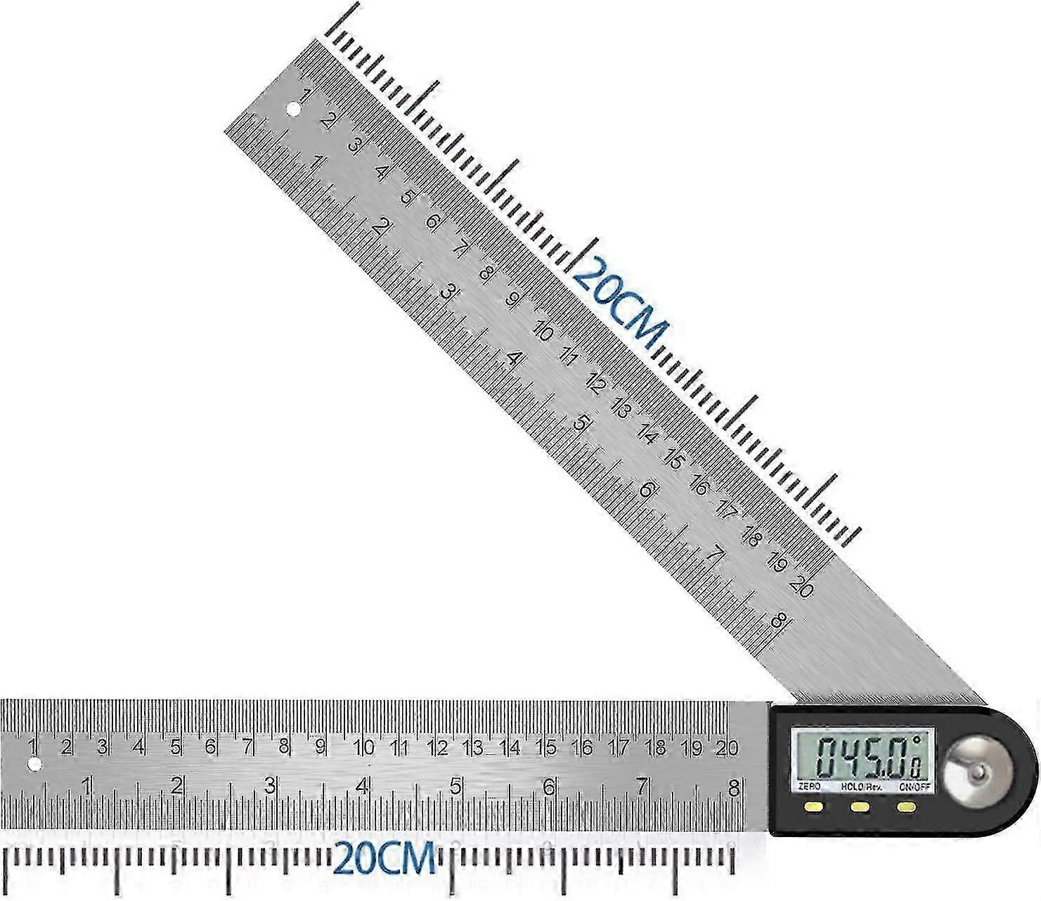 Digital Angle Finder 0-360 Digital Inclinometer Stainless Steel Angle Protractor Ruler with LCD Display for Woodworking Construction