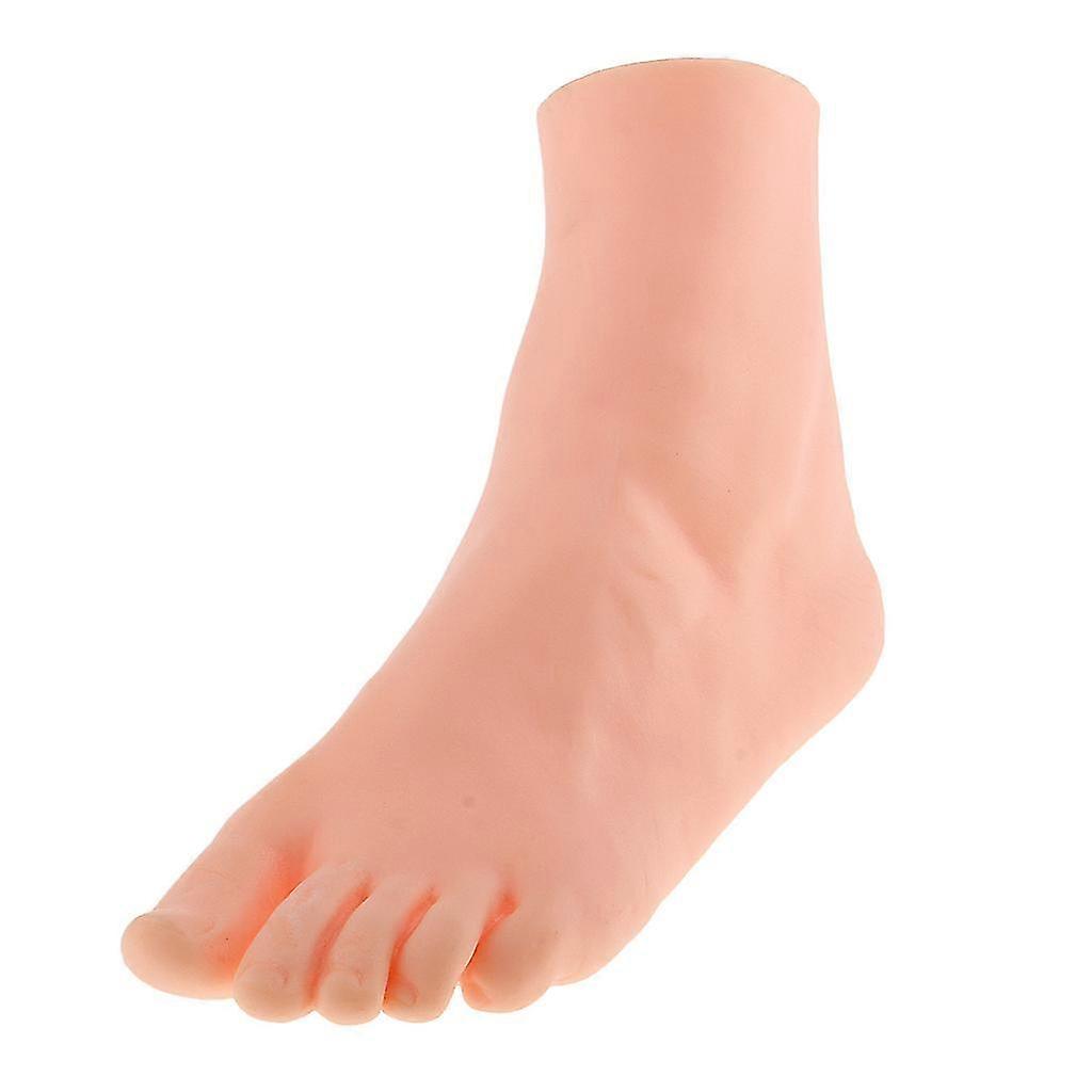 1 Stück Silikon Weibliche Linke Füße Schaufensterpuppe Fußmodell Socken Schuhe Zehenringe Shop Retail Display